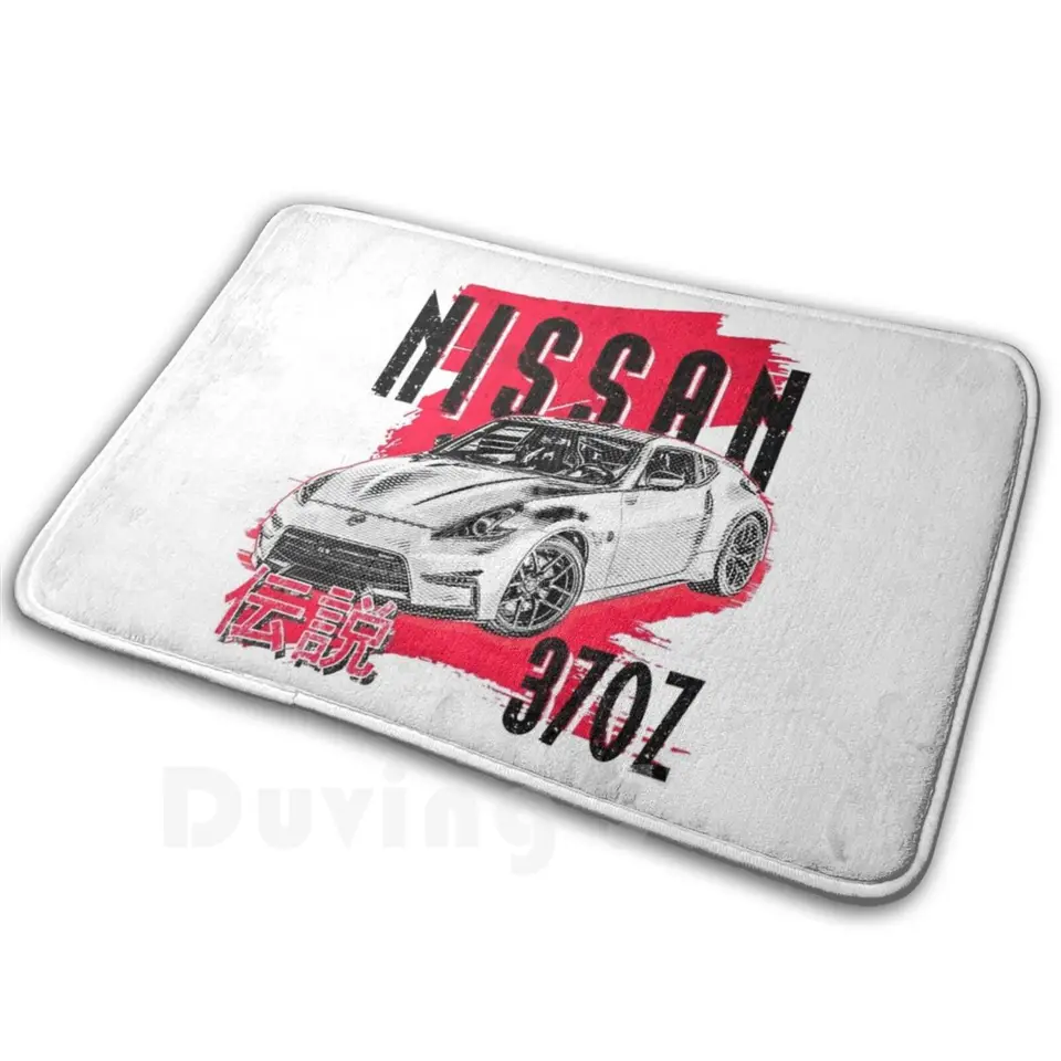 Nissan 370Z Classic | Drift Legends Jdm japonské autá Soft Non-Slip Mat Koberce koberce vankúš Nissan 370Z True JDM